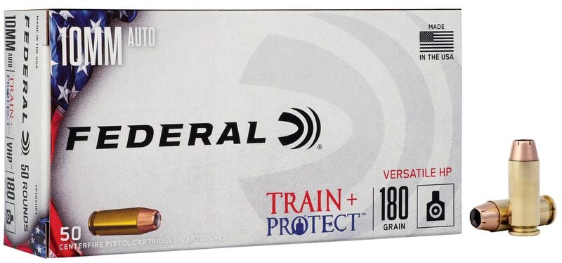Federal Train + Protect 10mm Auto 180gr - 50 Rounds