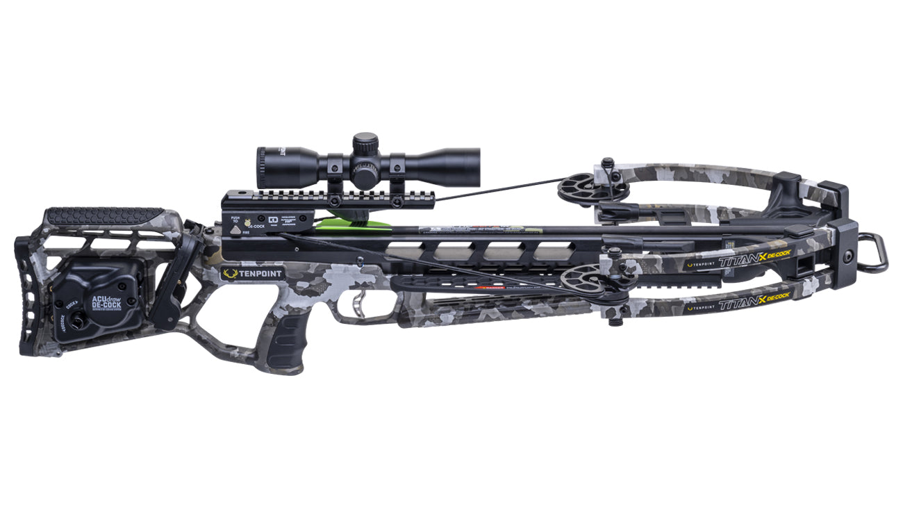 Tenpoint Titan X De-Cock Crossbow, Pro-View 400 Scope - Vektra Camo