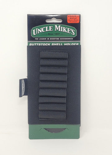 Uncle Mike's Rifle Buttstock Shell Holder, Open Style