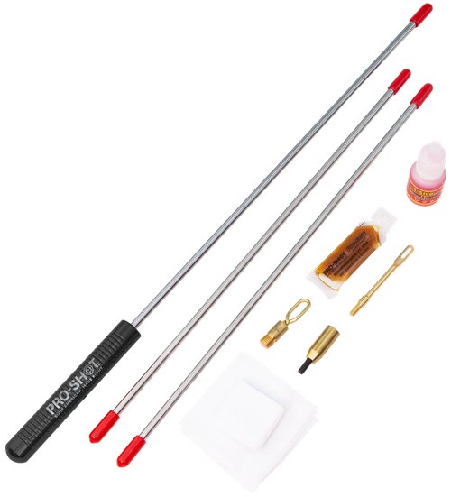 Pro-Shot Universal Boxed 36" 3 Piece .22 Cal. & Up Cleaning Kit