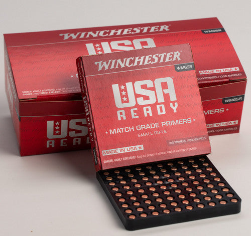 Winchester USA Ready Match Grade Small Rifle Primers - 100 Count