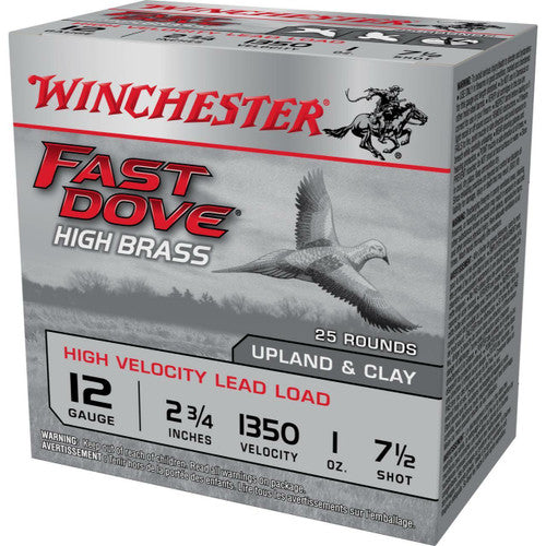 Winchester Fast Dove & Clay 12 Gauge 2-3/4in 1 oz #7.5 - 25 Rounds