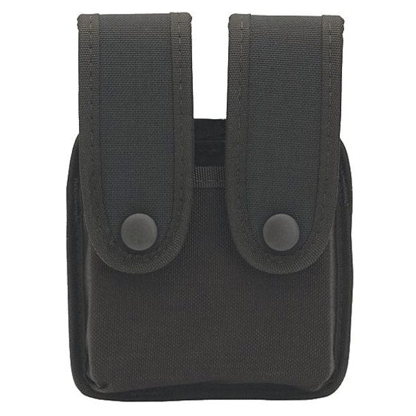 Uncle Mike's Double-Stack Double Pistol Magazine Case, Black