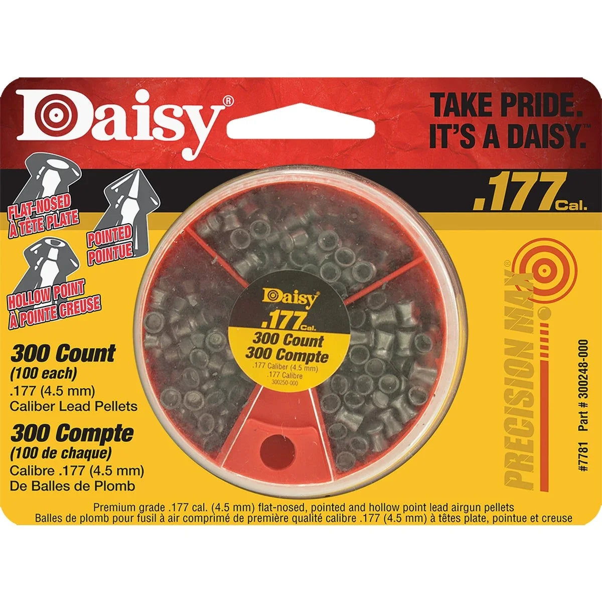 Daisy PrecisionMax .177 Caliber Dial-A-Pellet Assortment – 300 Count