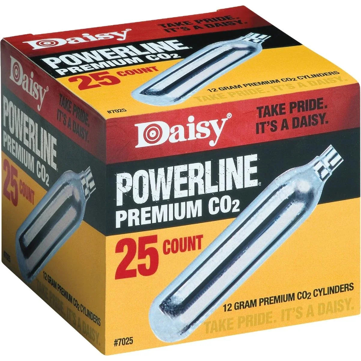 Daisy Powerline 12-Gram CO2 Cylinders – 25 Count