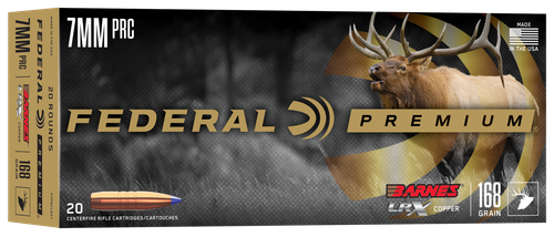 Federal Premium 7mm PRC 168gr Barnes LRX