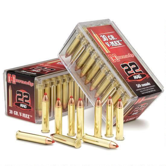 HORNADY .22 WMR 30 GR V-MAX - 50 ct