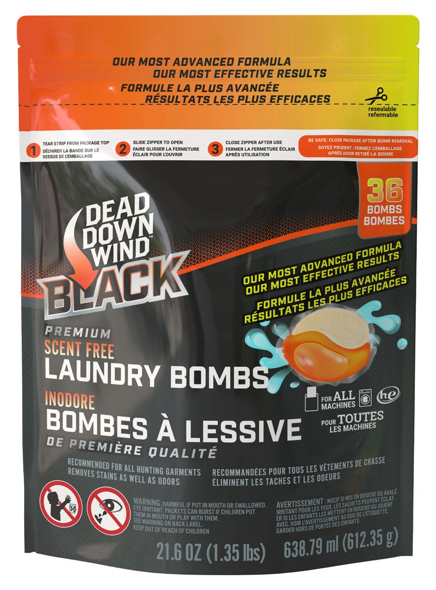 Dead Down Wind BLACK Premium Laundry Bombs – 36 Count