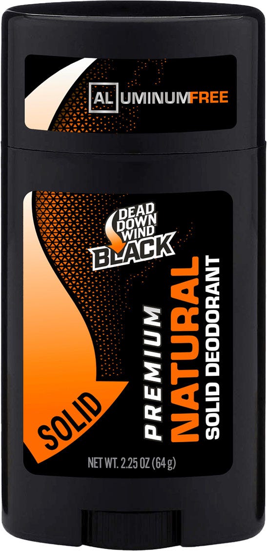 Dead Down Wind BLACK Premium Natural Deodorant – 2.75 oz – Bilingual