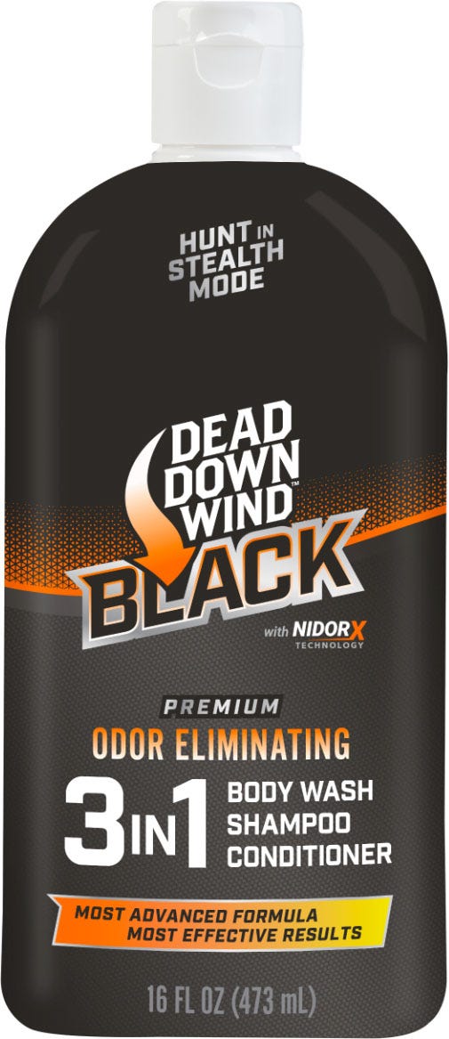 Dead Down Wind BLACK Premium 3-in-1 Body Wash – 16 oz – Bilingual