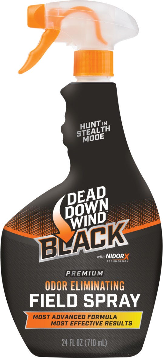 Dead Down Wind BLACK Premium Field Spray – Unscented, 24 oz – Bilingual