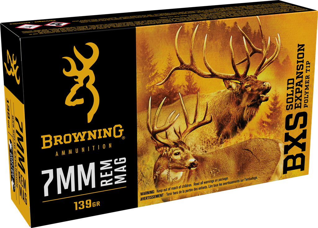 Browning BXS Copper Expansion 7mm Rem Mag 139 gr Ammunition