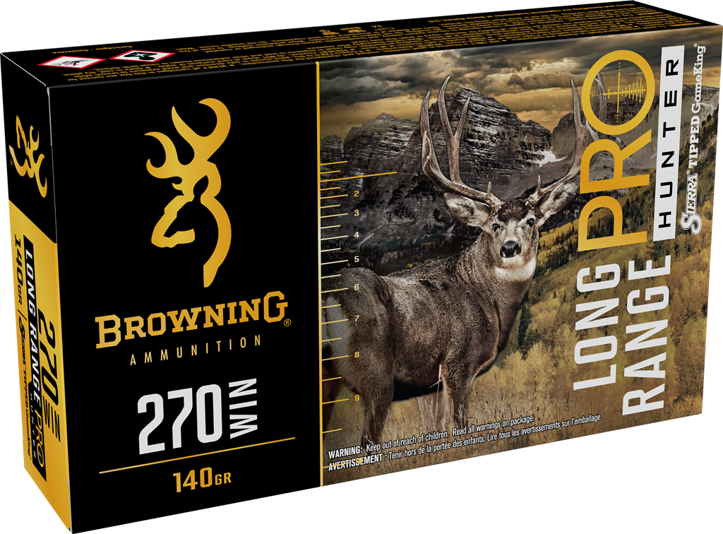 Browning Long Range Pro Hunter Rifle Ammunition - 270 Win - 140 gr TGK