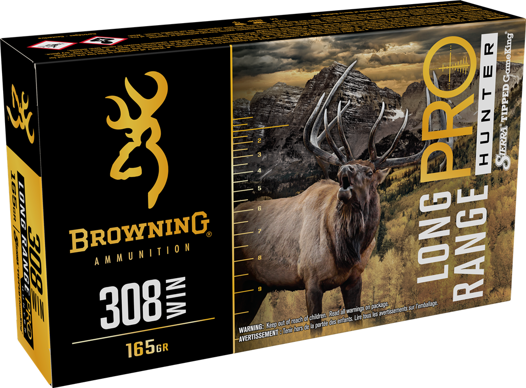 Browning Long Range Pro Hunter Rifle Ammunition - 308 Win - 165 gr TGK