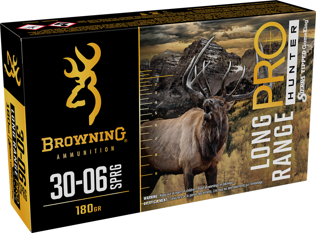 Browning Long Range Pro Hunter Rifle Ammunition - 30-06 Springfield - 180 gr TGK