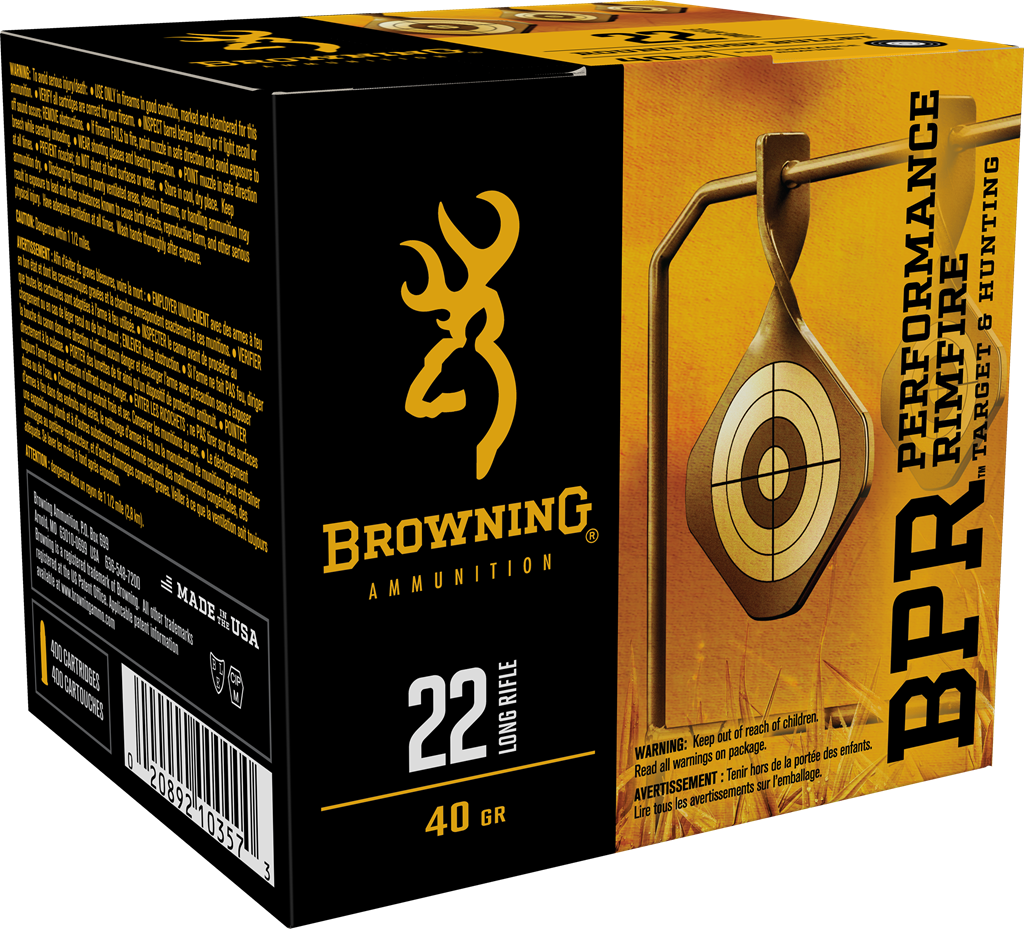 Browning BPR Performance Rimfire .22 LR Ammunition