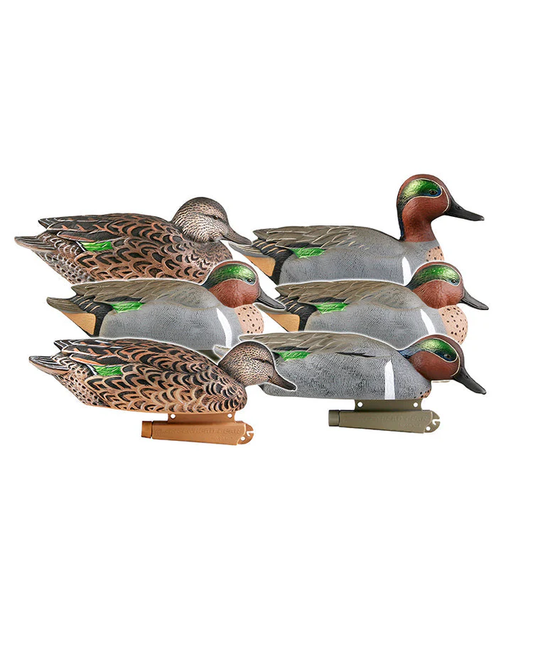 GHG Pro-Grade Green-Winged Teal Decoys - 6 Pack