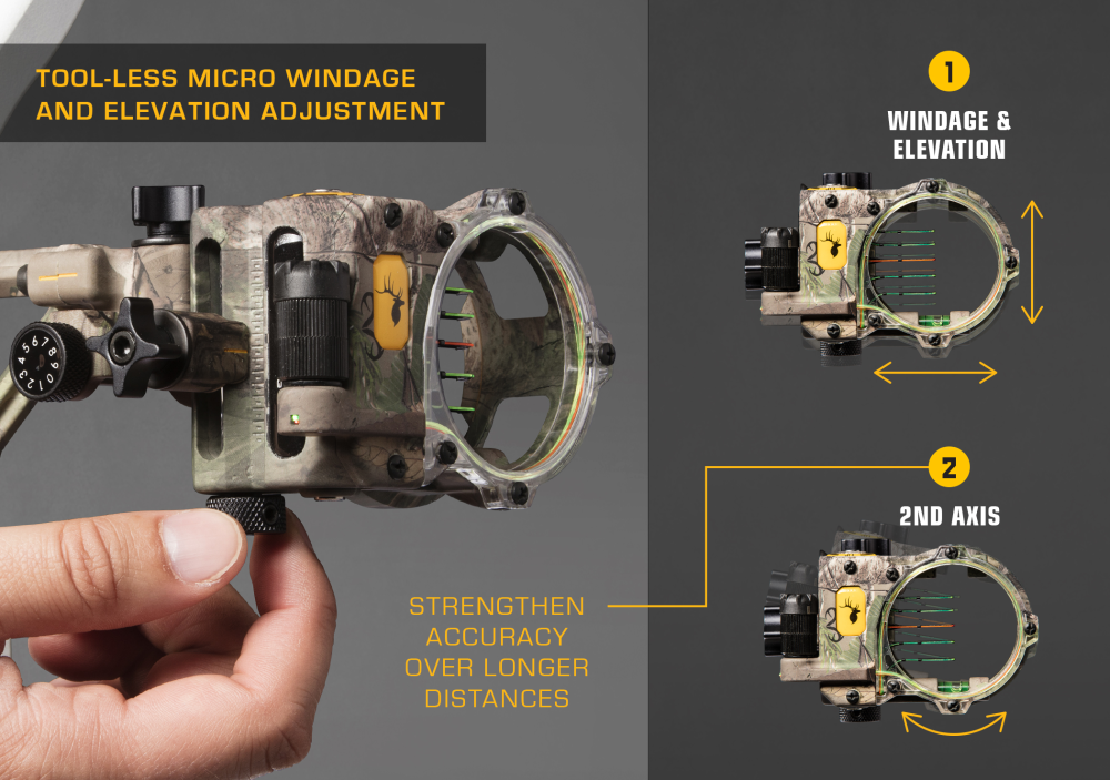 Trophy Ridge React® H5™ Bow Sight - Realtree Edge / Right Hand