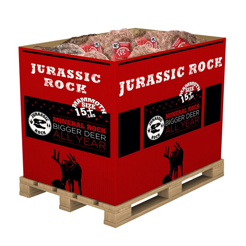 Jurassic Rock bulk pallet with 60 Mammoth 15+ lb mineral rocks