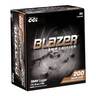 CCI Blazer Brass 9mm Luger 115gr FMJ Ammunition - 200 Rounds