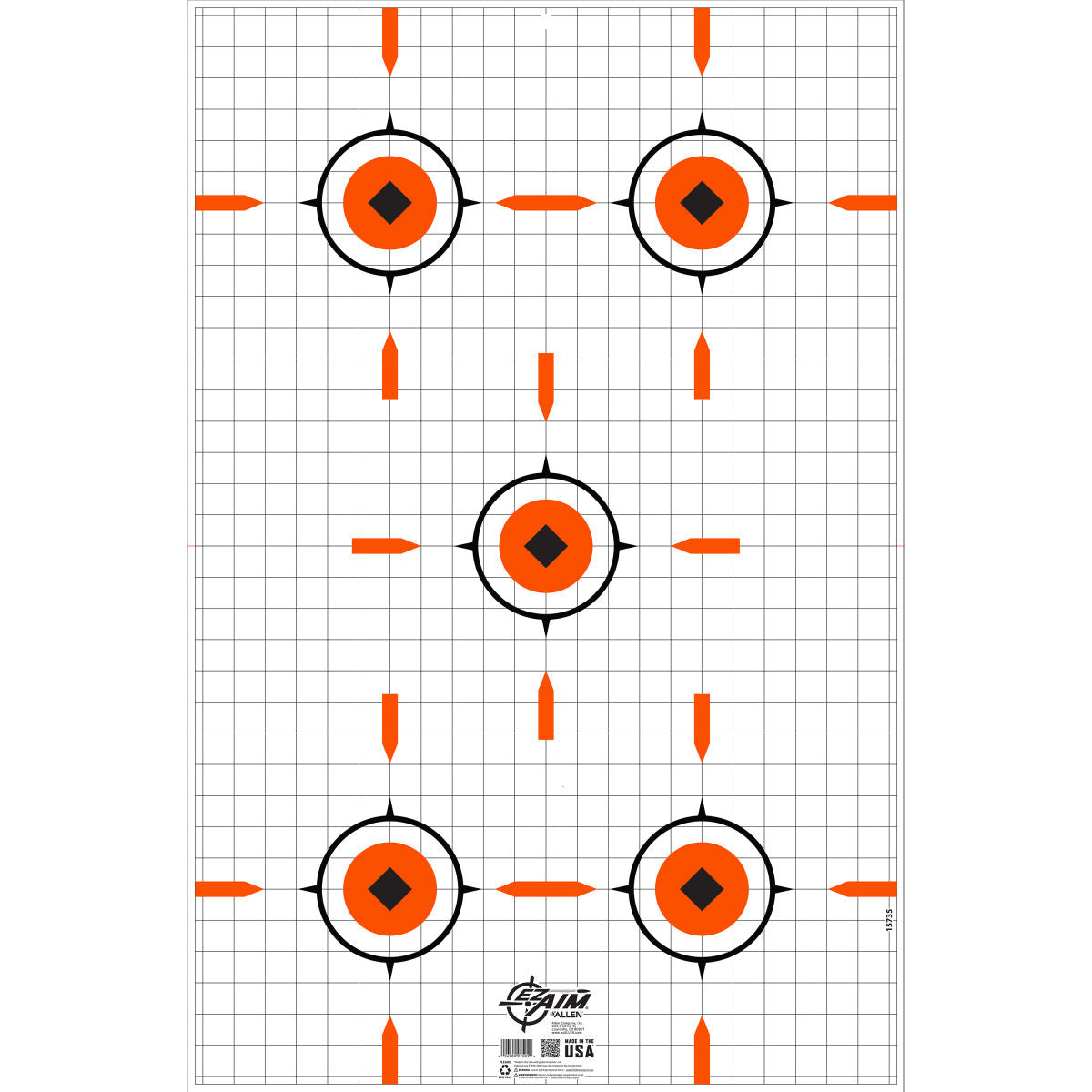 Allen EZ Aim Sight Grid Target & Backer
