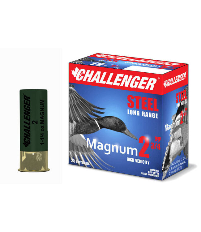 Challenger Magnum Steel 12 Gauge 2-3/4 in 1-1/4 oz #2