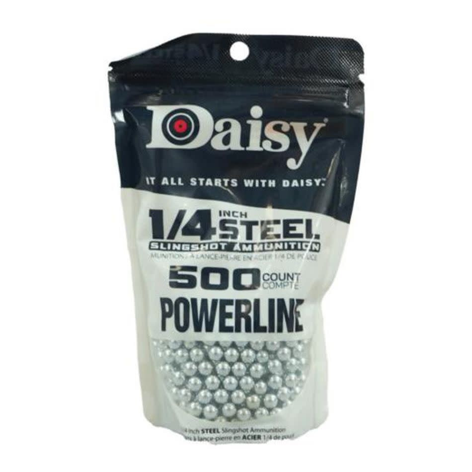 Daisy Powerline 1/4-Inch Steel Slingshot Ammo – 500 Count