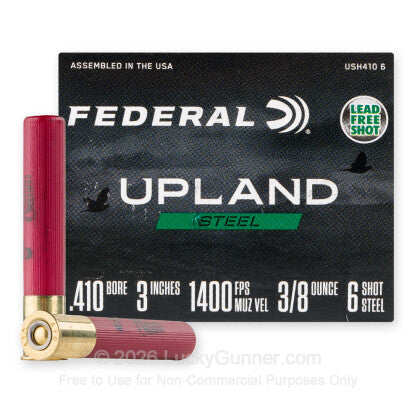 Federal Upland Steel 410GA 3" 3/8OZ #6
