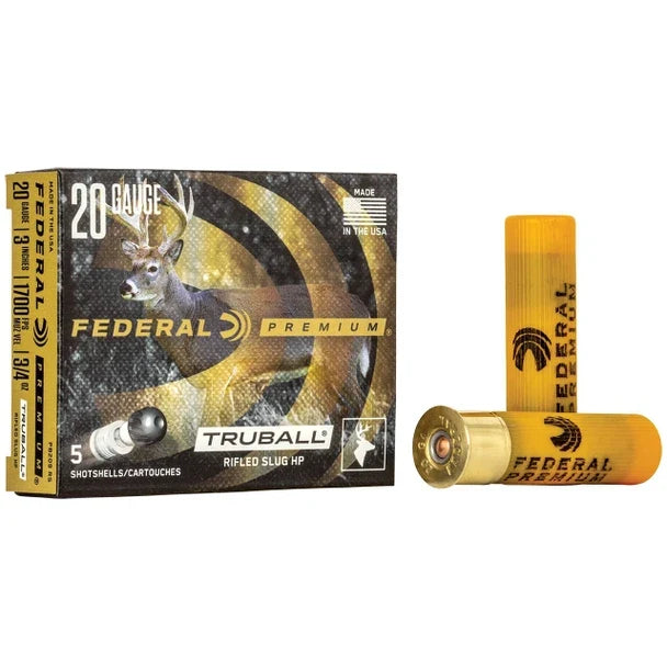 Federal 20 Ga 3" Max Dram 3/4 Oz. Truball HP Slug