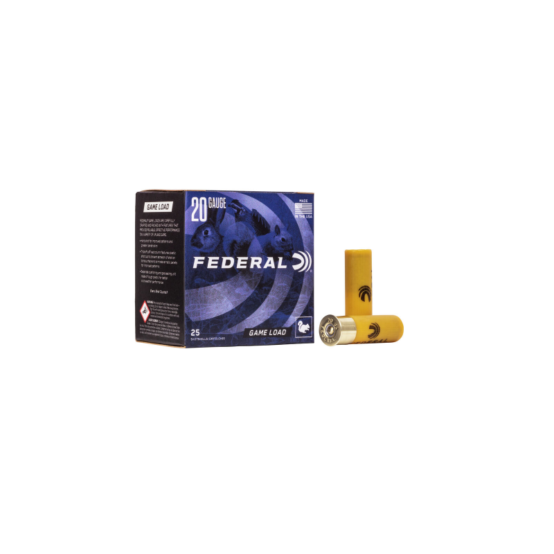 Federal Game-Shok 20GA 2-3/4" 7/8 Oz #7.5 Upland Game Load