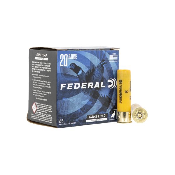 Federal Game-Shok 20GA 3" 3DR 1-1/4 Oz #6 Hi Brass Lead