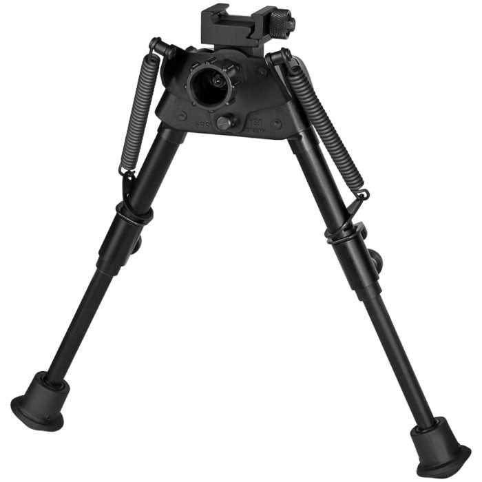 Harris S-BRP Picatinny Swivel Bipod – 6–9" Smooth Legs