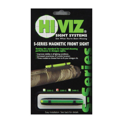 HIVIZ S-Series Magnetic Shotgun Sight – Green – Narrow