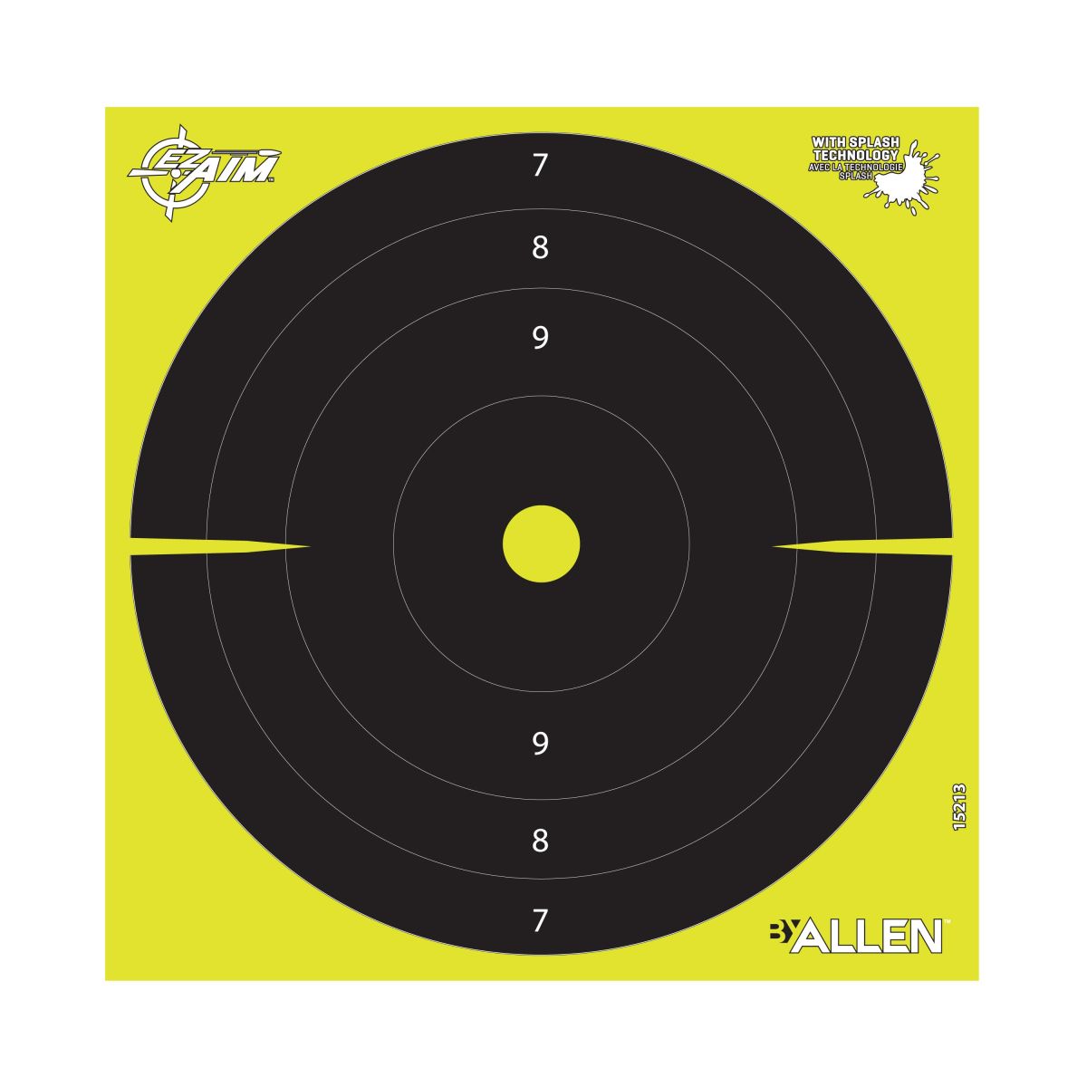 Allen EZ Aim Splash 8" x 8" Reactive Bullseye Targets – 25 Pack