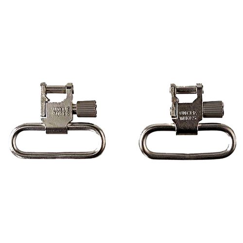 Uncle Mike's QD RUG 1" Nickel Sling Swivel Set