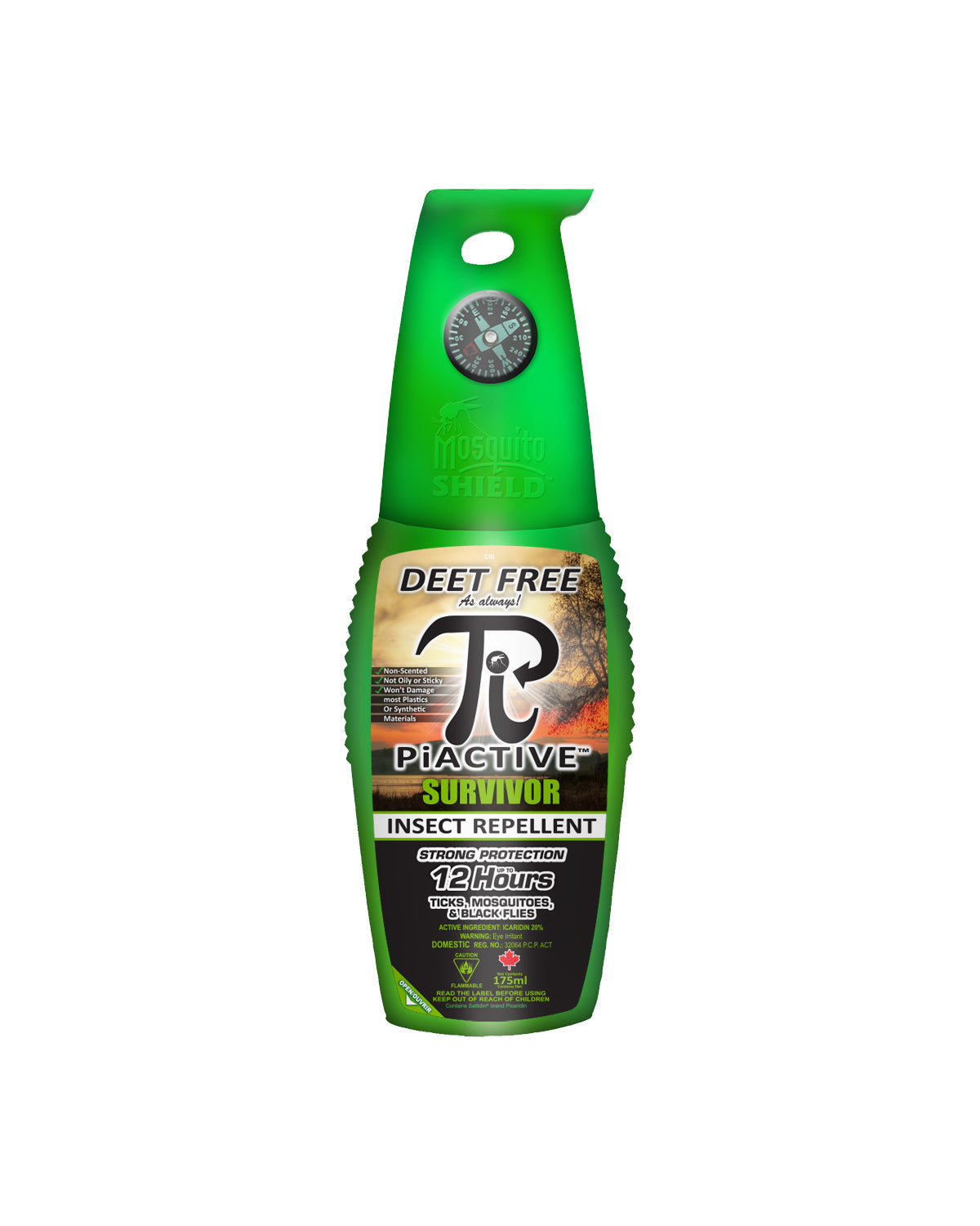 Kuus PiACTIVE Survivor DEET-free insect repellent pump spray 175 mL