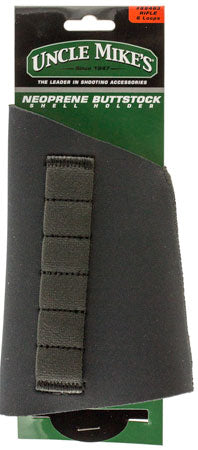 Uncle Mike's Neoprene Rifle Buttstock Shell Holder, 6-Loop