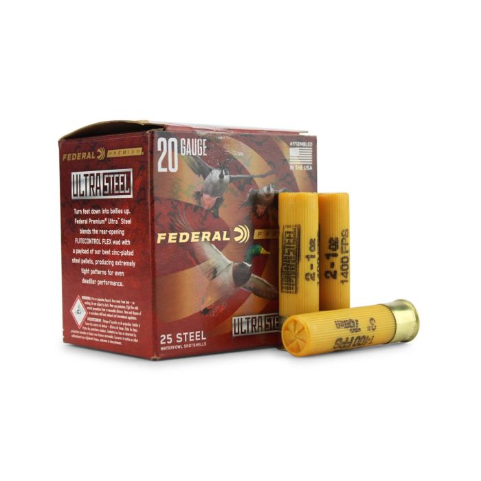 Federal 20GA 3" 1 Oz #2 Ultra Steel Ammo product image