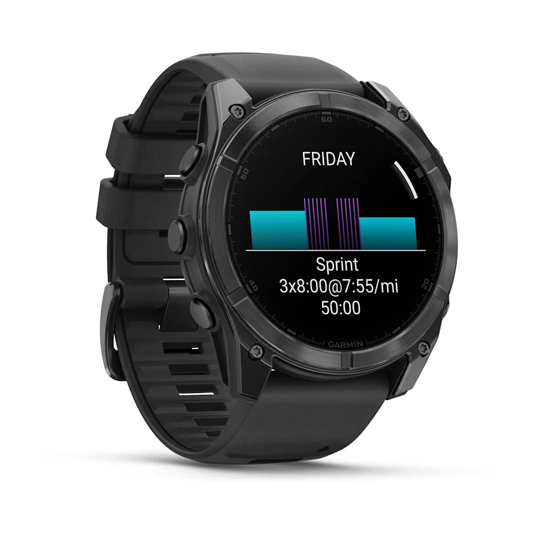 Garmin fēnix 8 – 51 mm AMOLED Slate Gray with Black Silicone Band