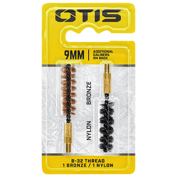 Otis .357/.38 Cal/9mm Bore Brush Combo Nylon & Bronze, 2 Pack product image