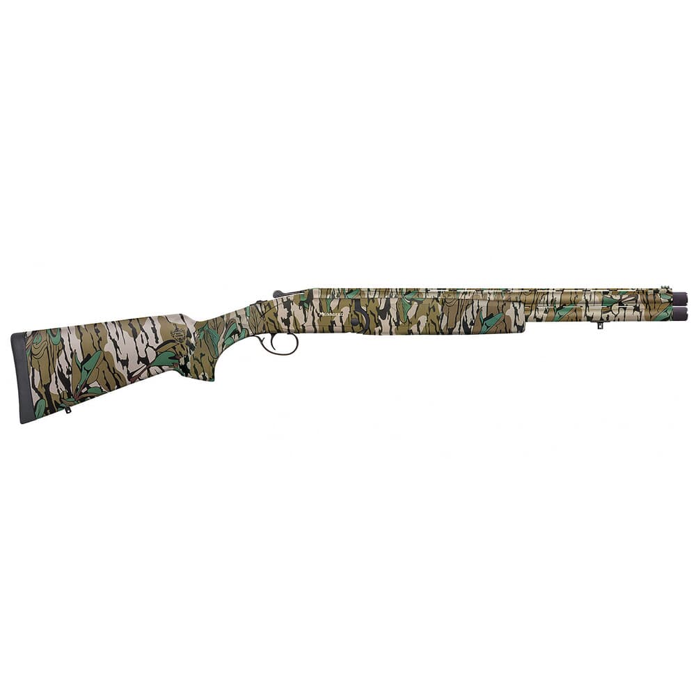 Mossberg Silver Reserve Eventide 12 Gauge 3.5" 20" Tky Mo Green Leaf Over