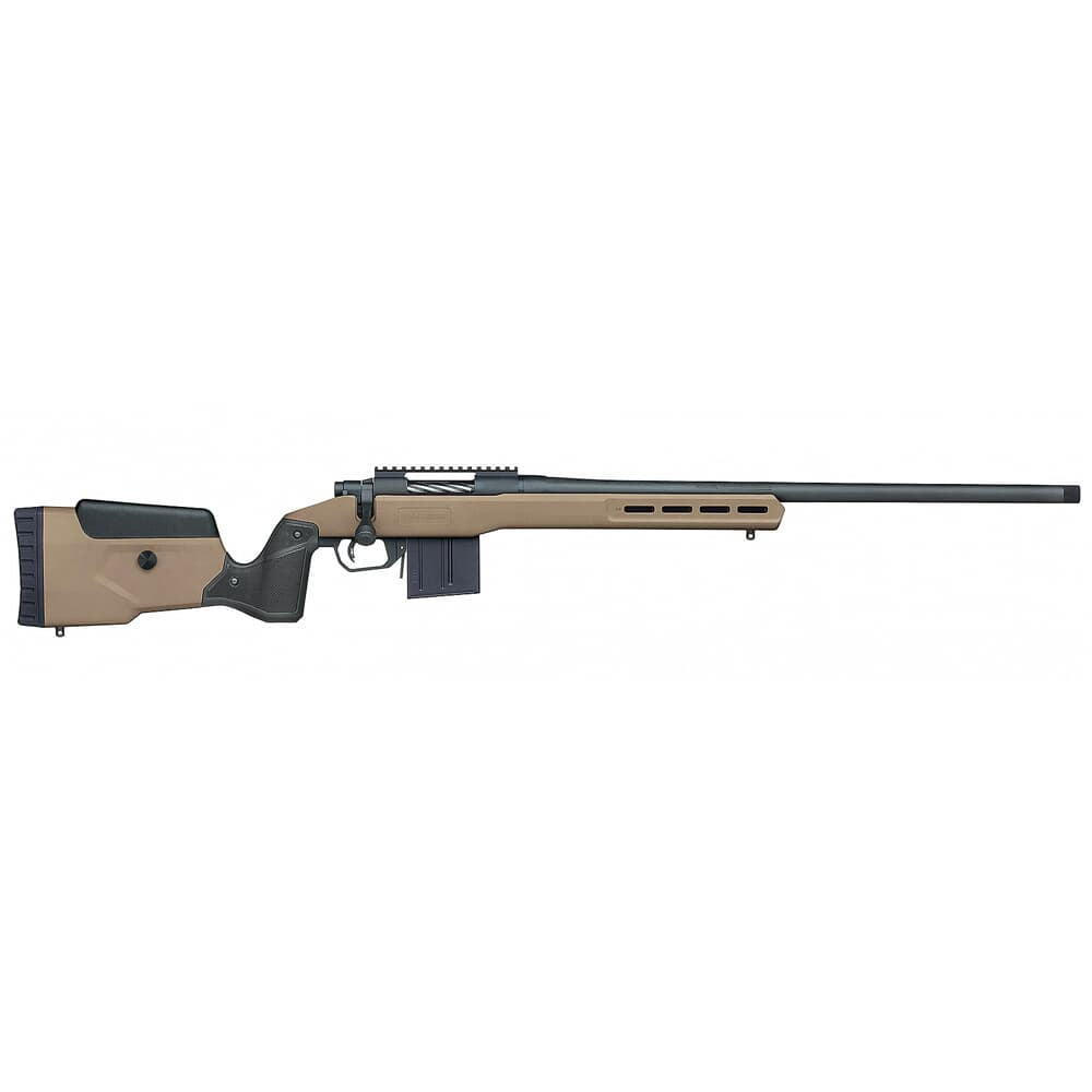 Mossberg Patriot Long Range 308 Win FDE Tactical Stock / Matte Blue 24"
