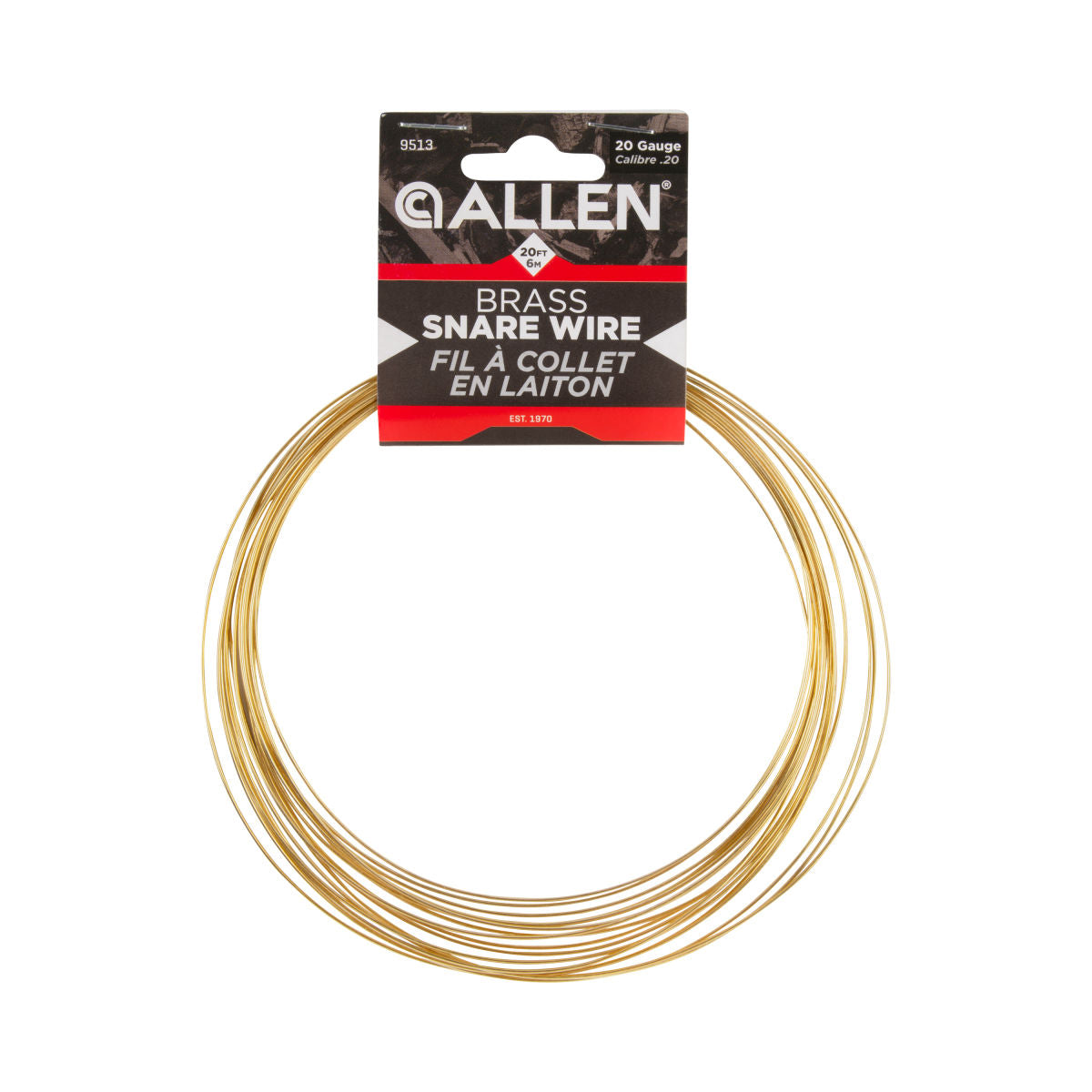 Allen Brass 20 Gauge Snare Wire 20ft