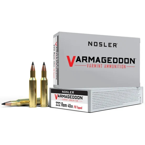 Nosler 222 Rem 40gr Fbt Varmageddon Ammunition