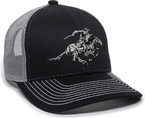 Winchester Black/Light Grey Meshback Cap