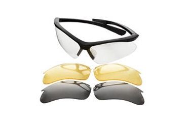 Champion Shooting Glasses with 3 Lenses & Case
