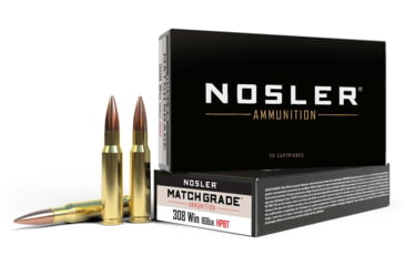 Nosler Match Grade 308 Win 168gr Custom Comp Ammunition