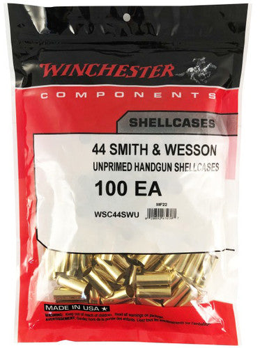 Winchester .44 S&W Special Unprimed Brass Cases - 100 Count