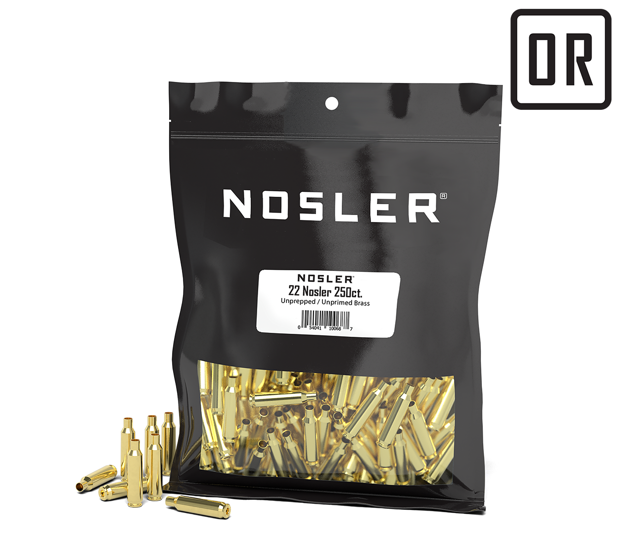 Nosler 22 Premium Unprepped Bulk Brass (250ct) product image