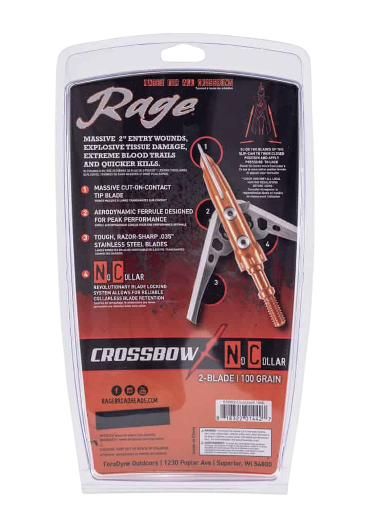Rage 2 Blade Rage Crossbow X NC - 100 Grain